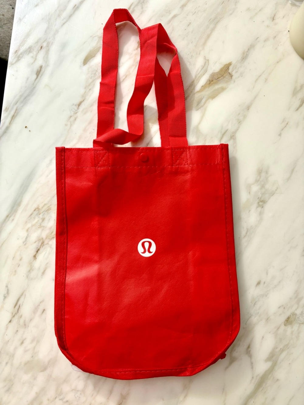 Lululemon Red Logo Tote Bag